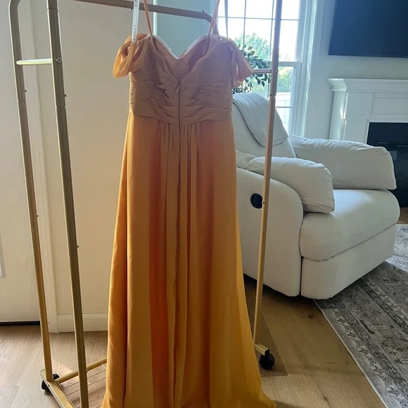 Azazie Millie Dress in Marigold - Picture 5 of 7